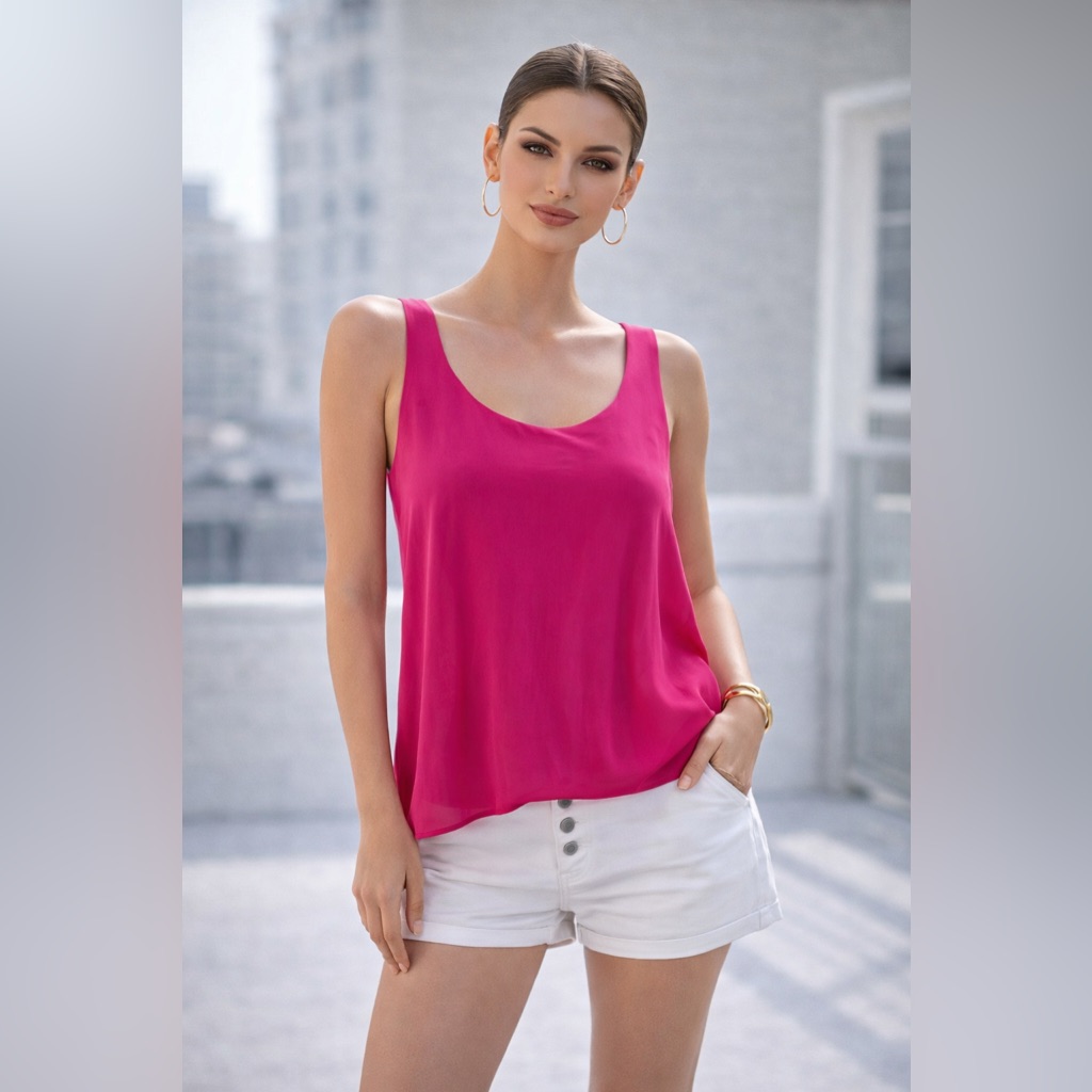 Bcbgeneration Pink Sleeveless Blouse Nwt